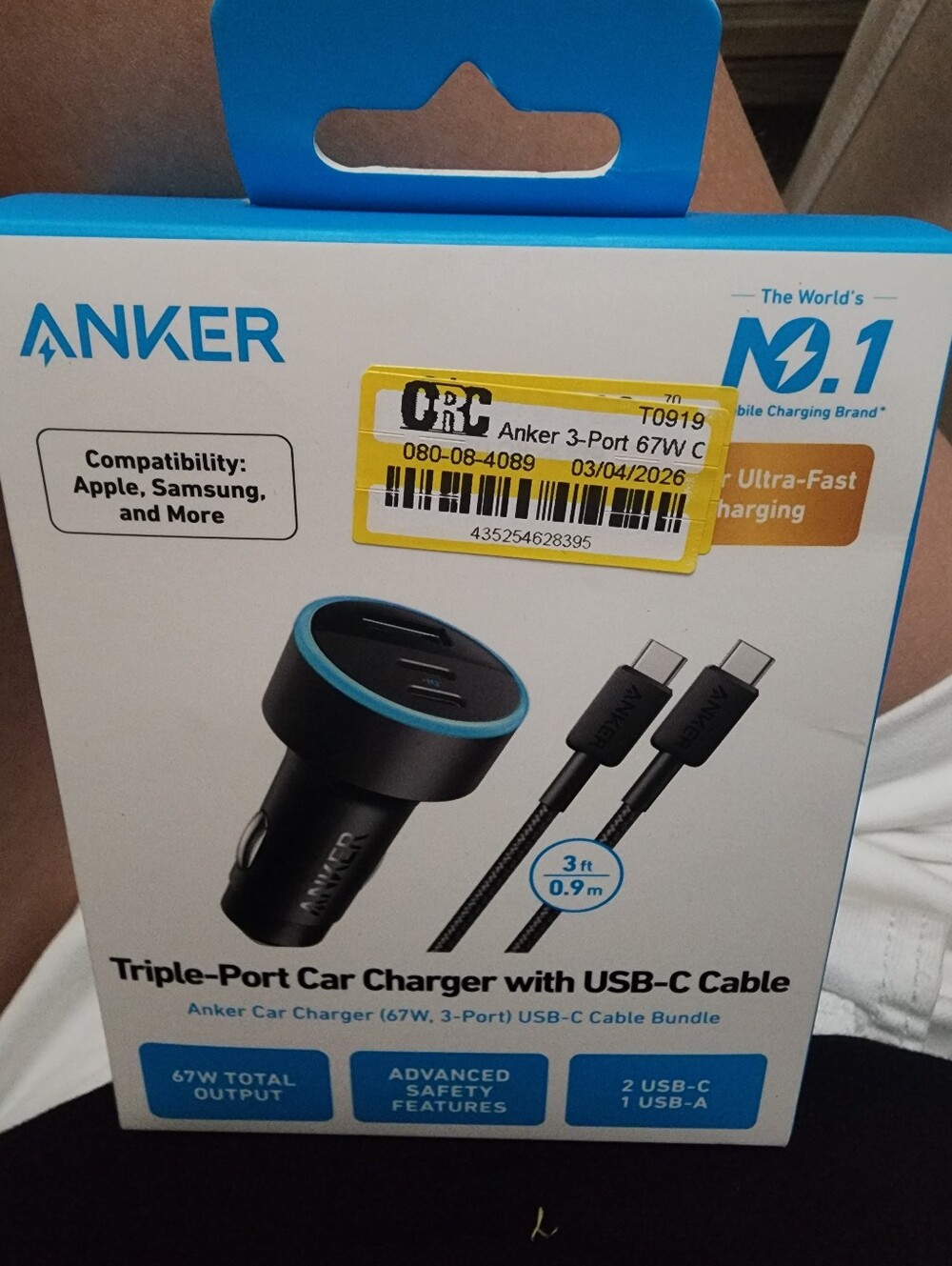 Anker Triple Port Car Charger
